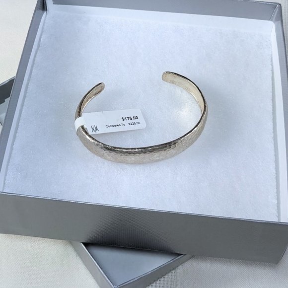 Gurhan Hammered Silver CUFF Bracelet .925 silver - STERLING - Brand New in Box - Picture 2 of 6